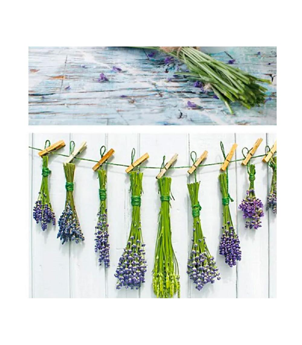 Wadiga Set De 2 Tableaux Décoratifs Photo Lavande - 70x2.5x50cm