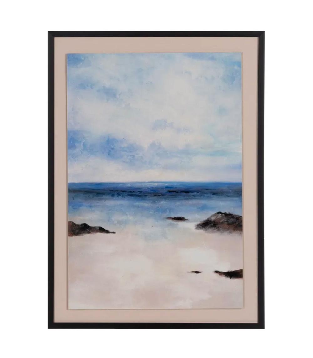 Wadiga Set De 2 Tableaux Peinture Plage 50x2.6x70cm