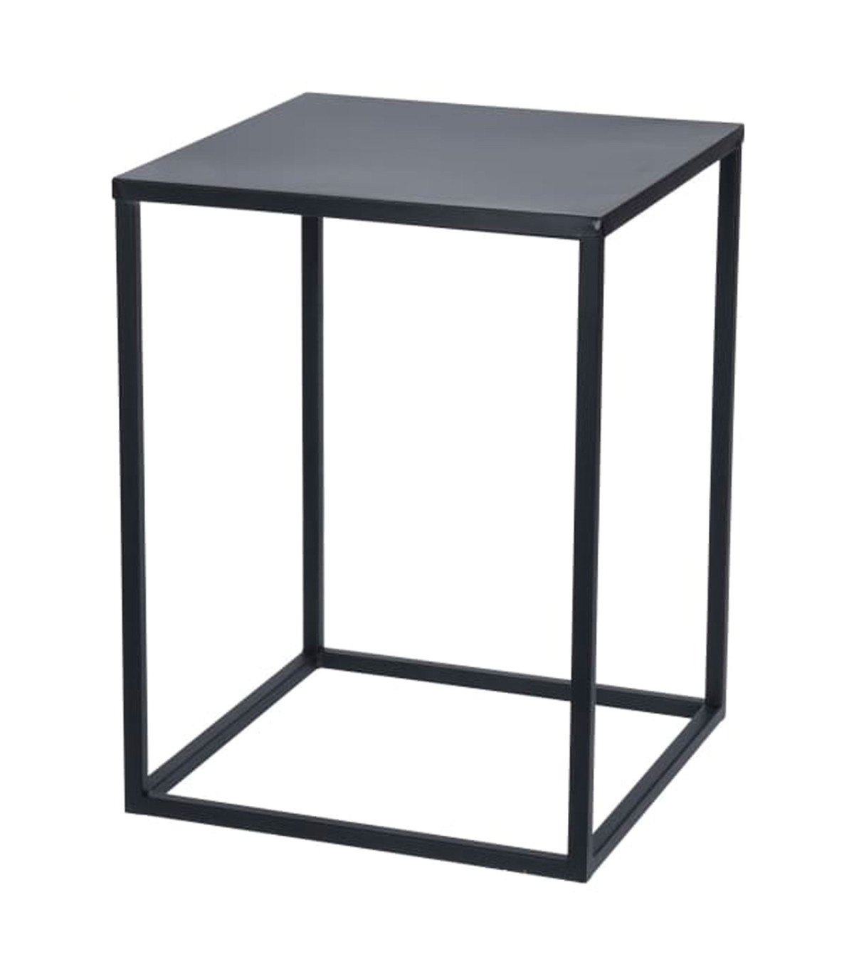 Wadiga Set De 2 Tables Basses En Métal Noir 35x35x45cm