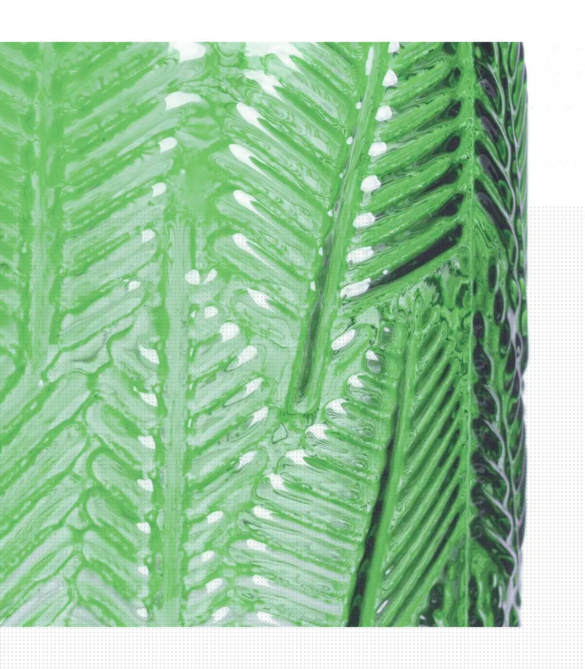 Wadiga Set De 2 Vases En Verre Bleu Et Vert 15x15x21cm