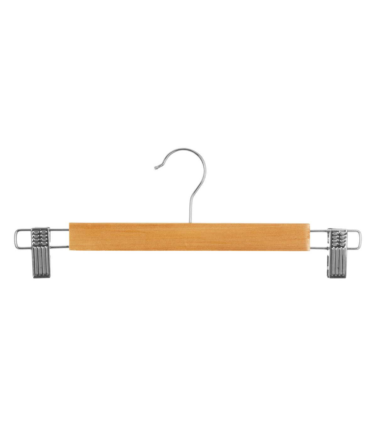 Wadiga Set De 3 Cintres à Pinces Classique Bois Et Métal