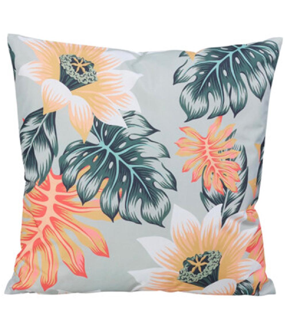 Wadiga Set De 3 Coussins Extérieurs Feuillages 45x45cm