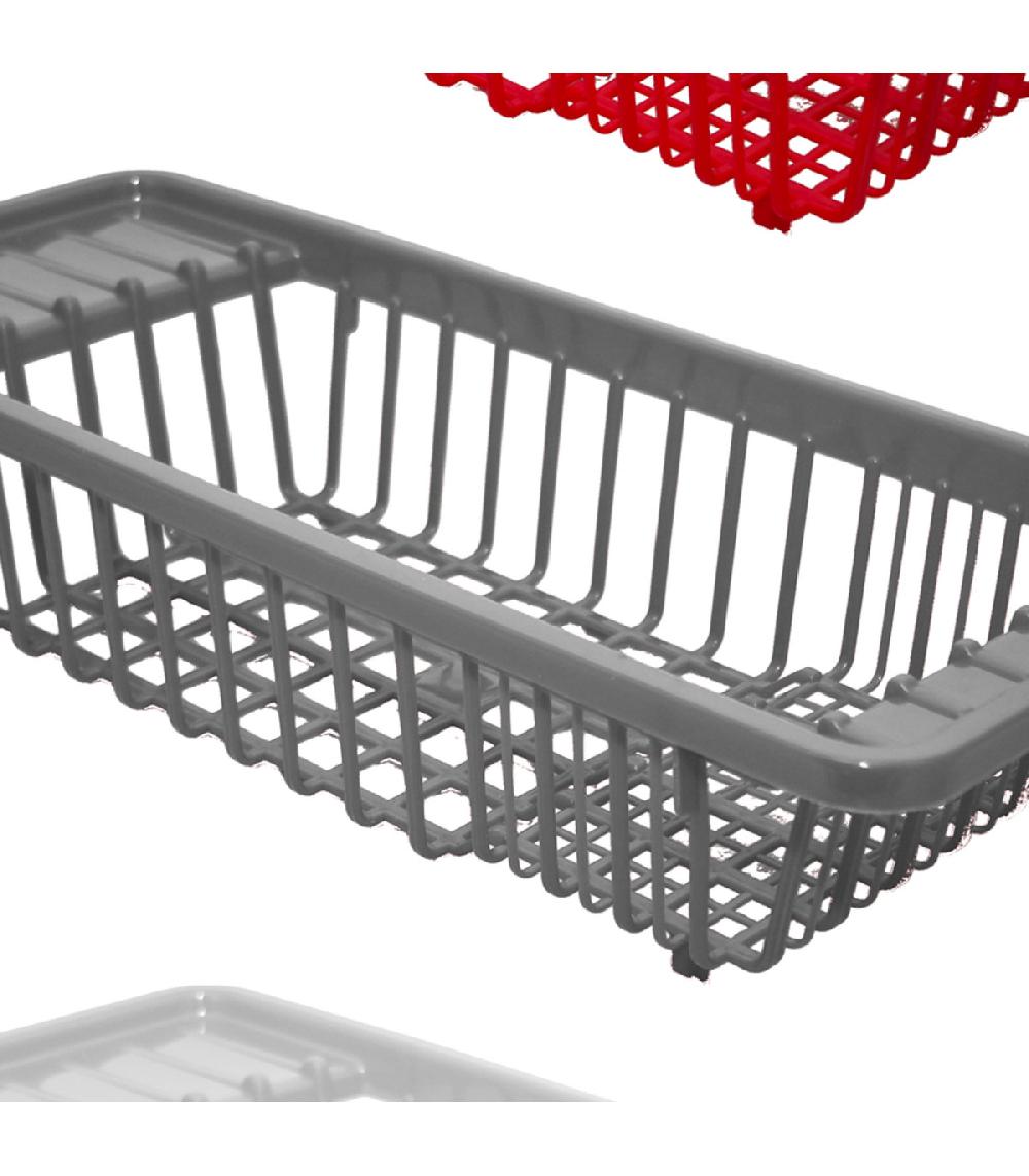 Wadiga Set De 3 égouttoirs à Vaisselle De Dessus D'évier En Plastique