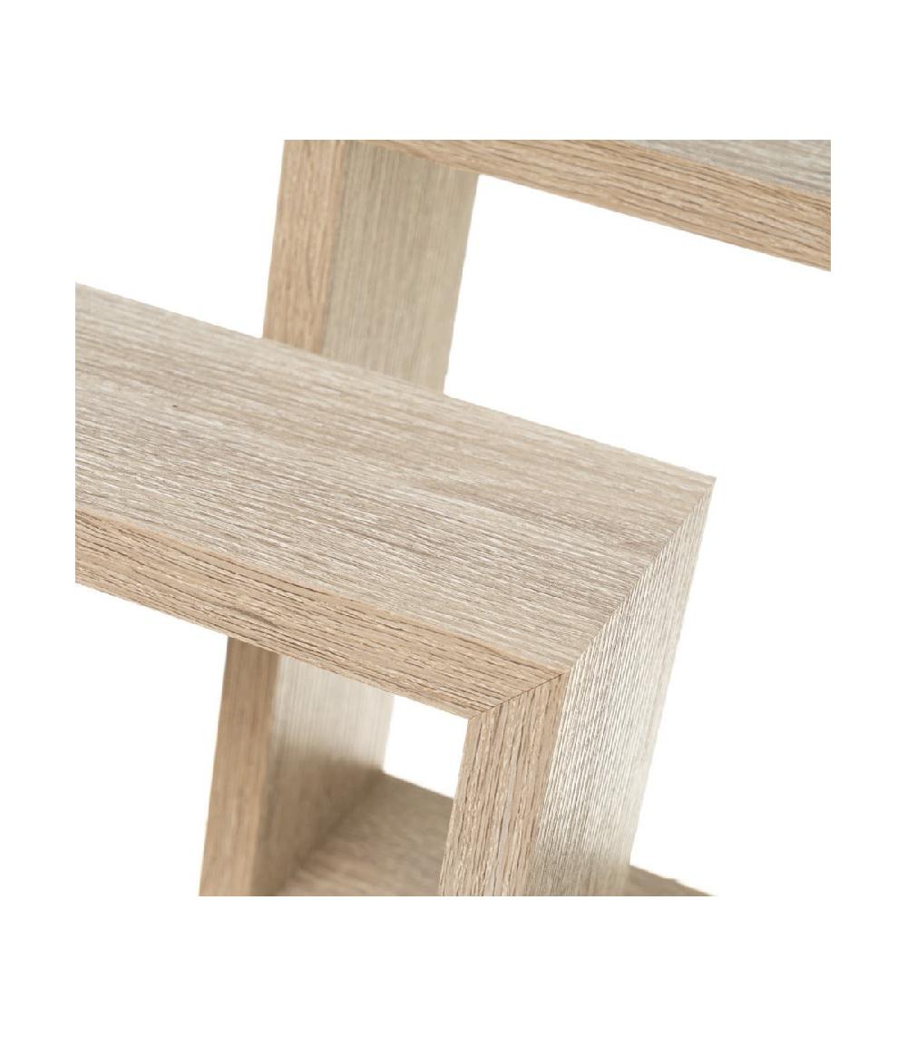 Wadiga Set De 3 Étagères Murales Carrées En Bois - 25X25X9cm