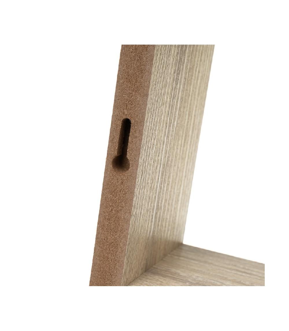 Wadiga Set De 3 Étagères Murales Carrées En Bois - 25X25X9cm