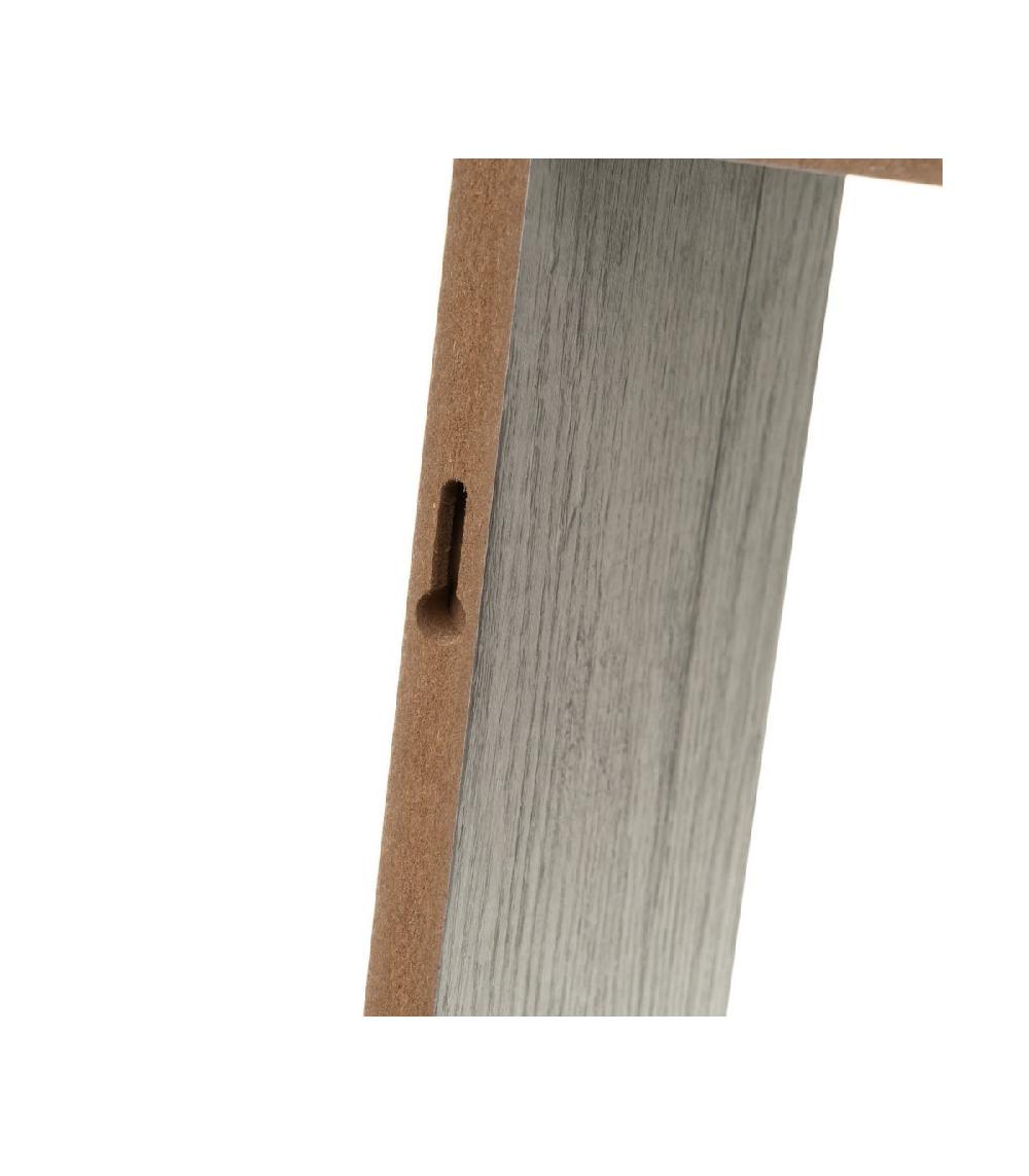 Wadiga Set De 3 Étagères Murales Carrées En Bois Gris - 30x30x11.7cm