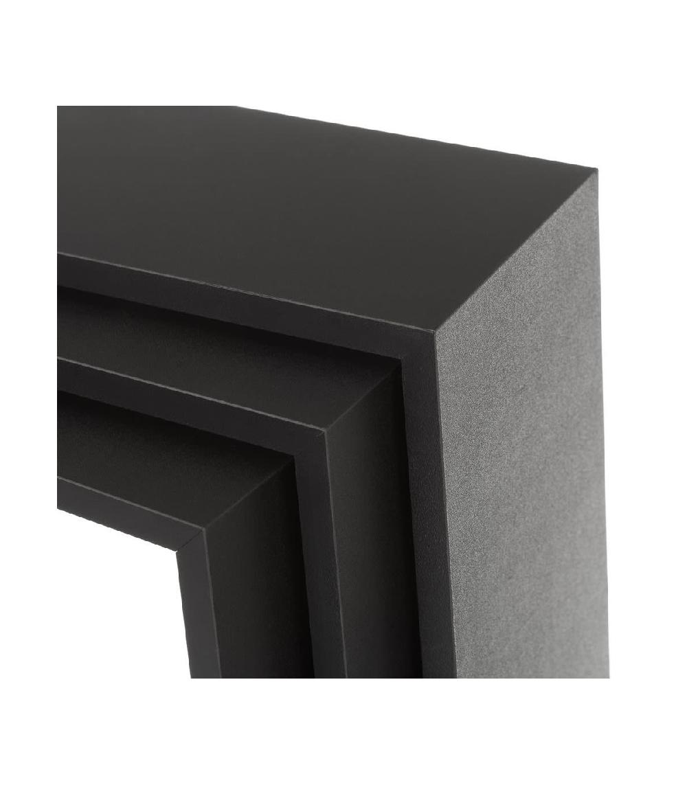 Wadiga Set De 3 Étagères Murales En Bois MDF Noir - 30x30x11.7cm