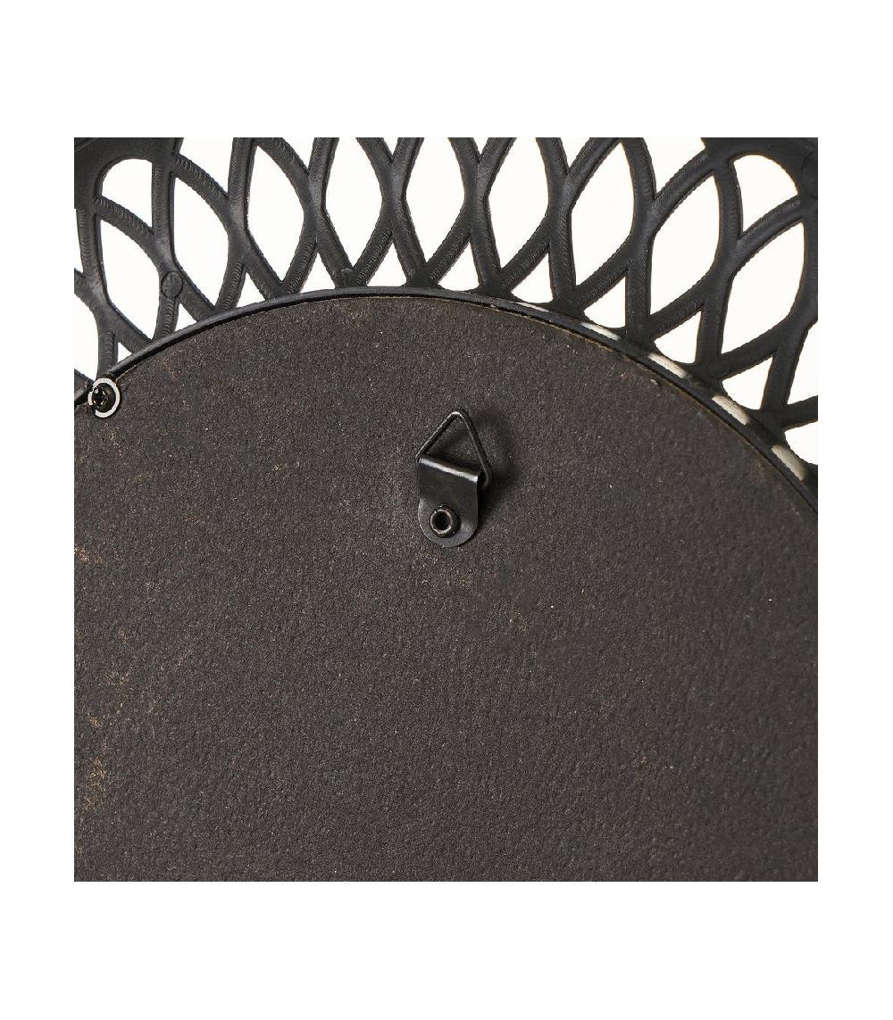 Wadiga Set De 3 Miroirs Ronds Avec Moulures En Polypropylène Doré Ajourées