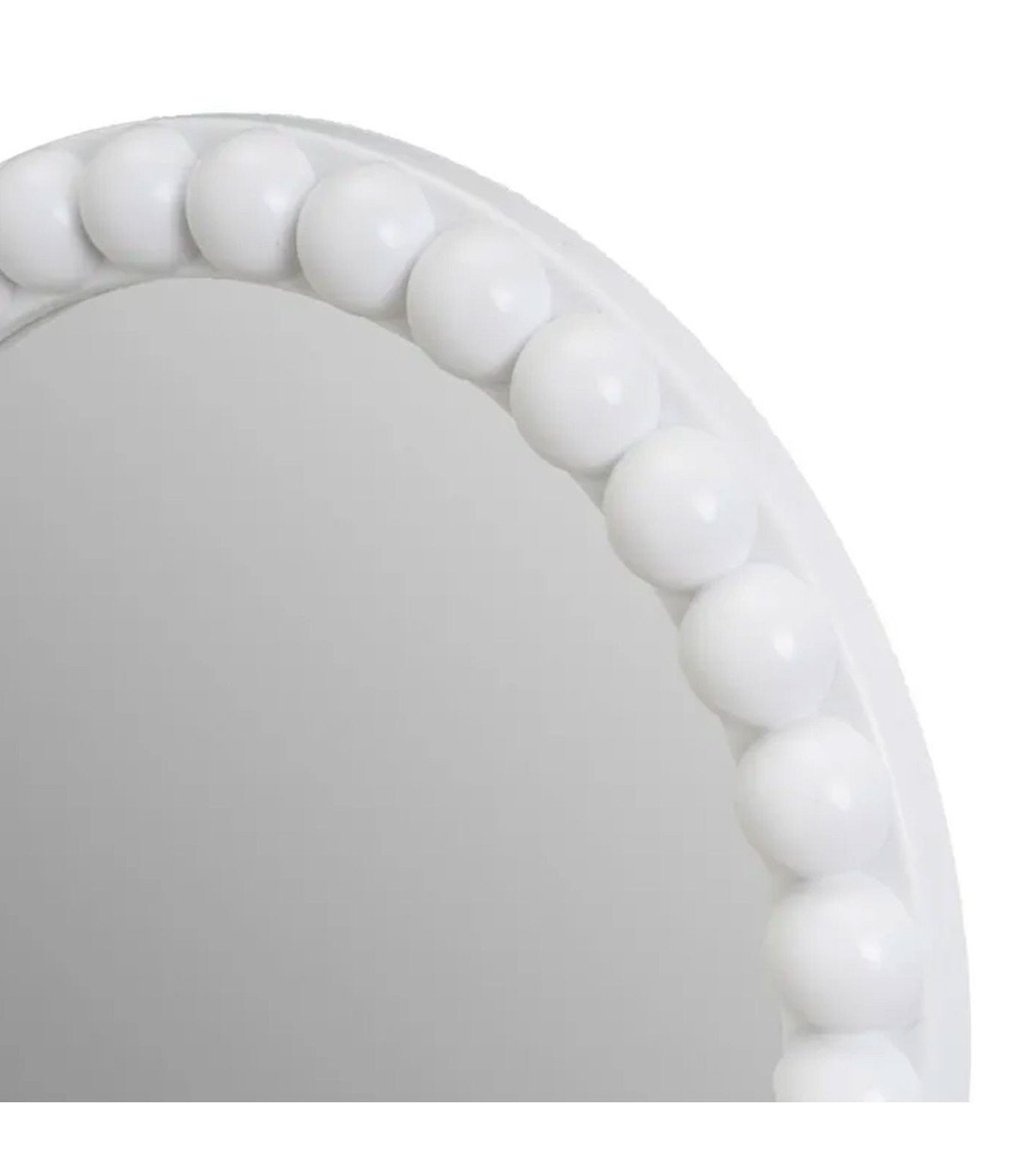 Wadiga Set De 3 Miroirs Ronds En Polypropylène Blanc 25x25x2cm