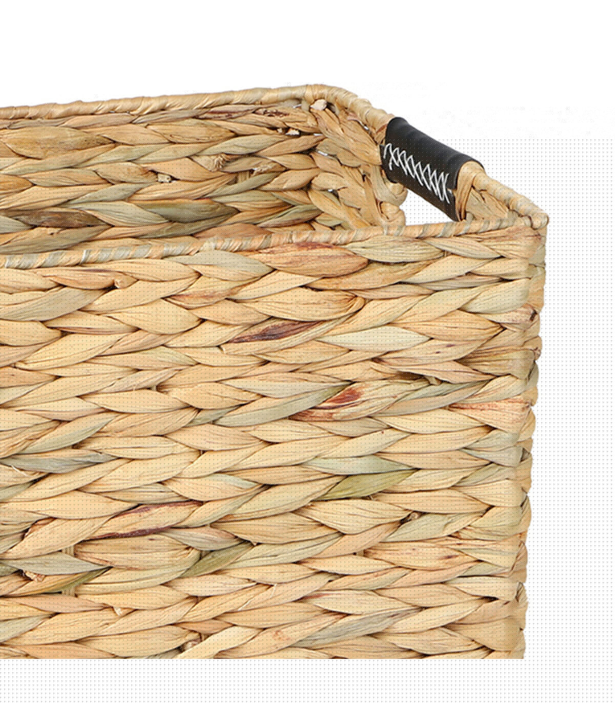 Wadiga Set De 3 Paniers Rectangulaires Tressés En Jacinthe D'eau