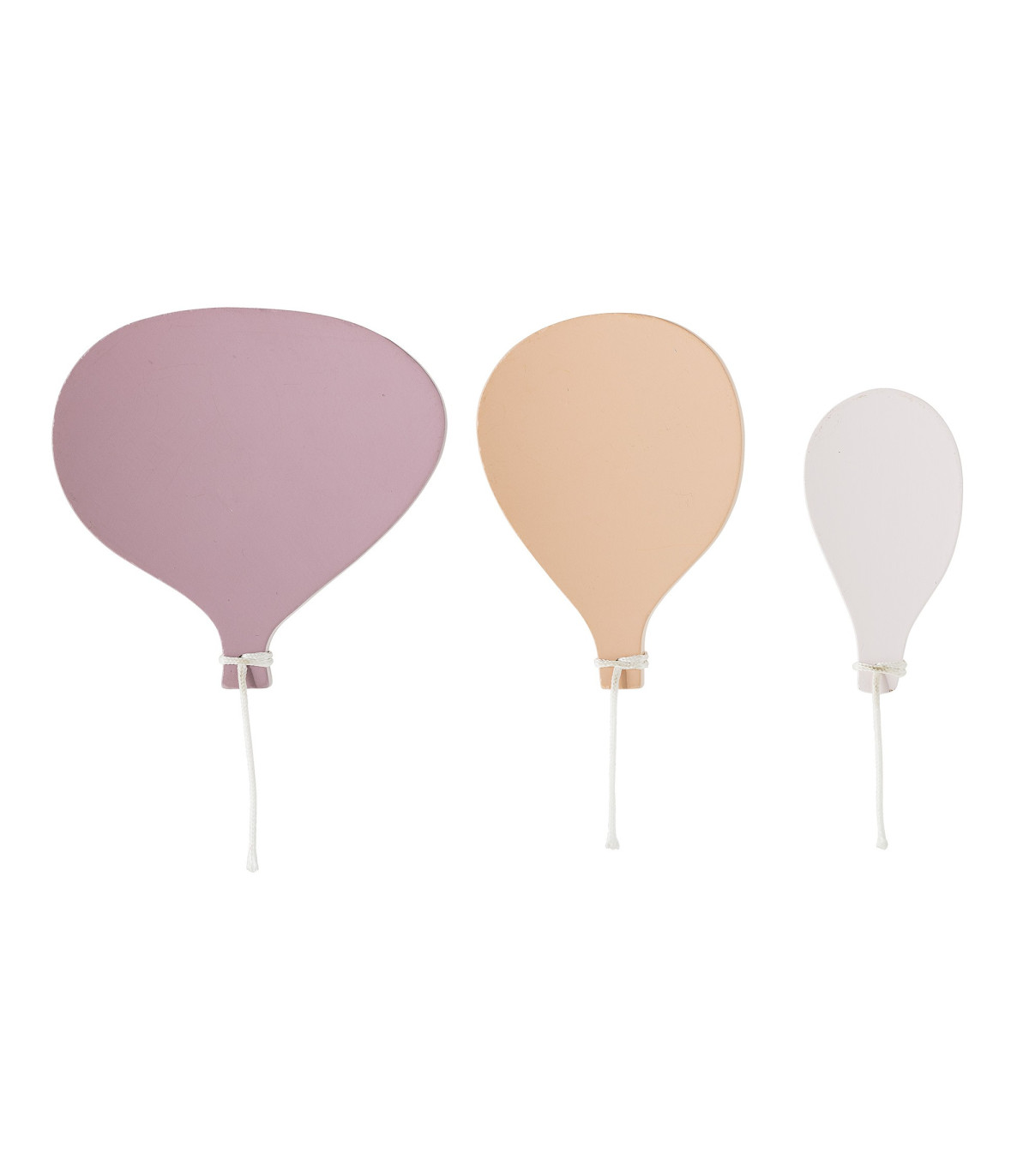 Wadiga Set De 3 Patères Chambre Enfant Ballons Bois Rose