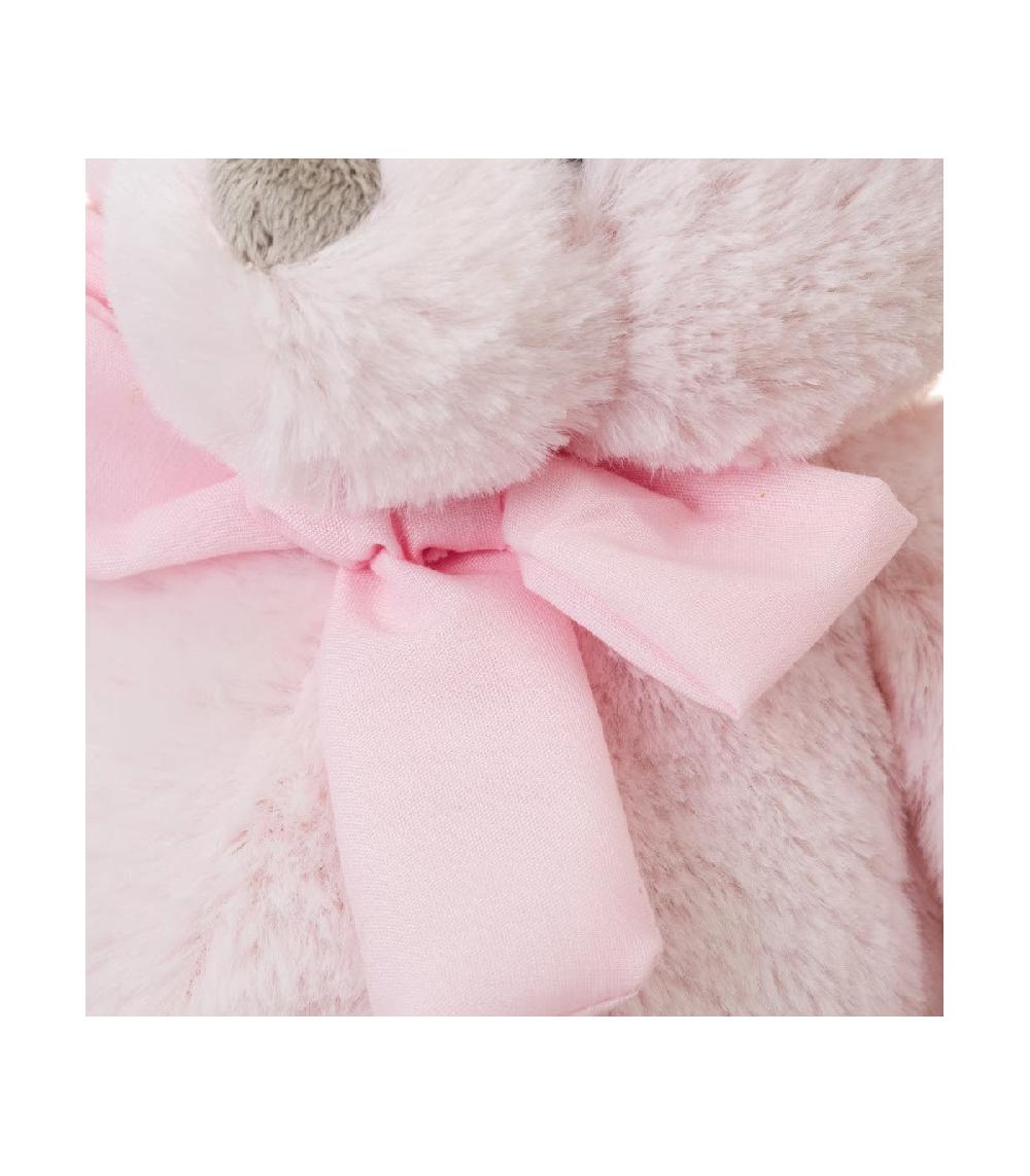 Wadiga Set De 3 Peluches Oursons Bleu Rose Beige - Hauteur 33cm