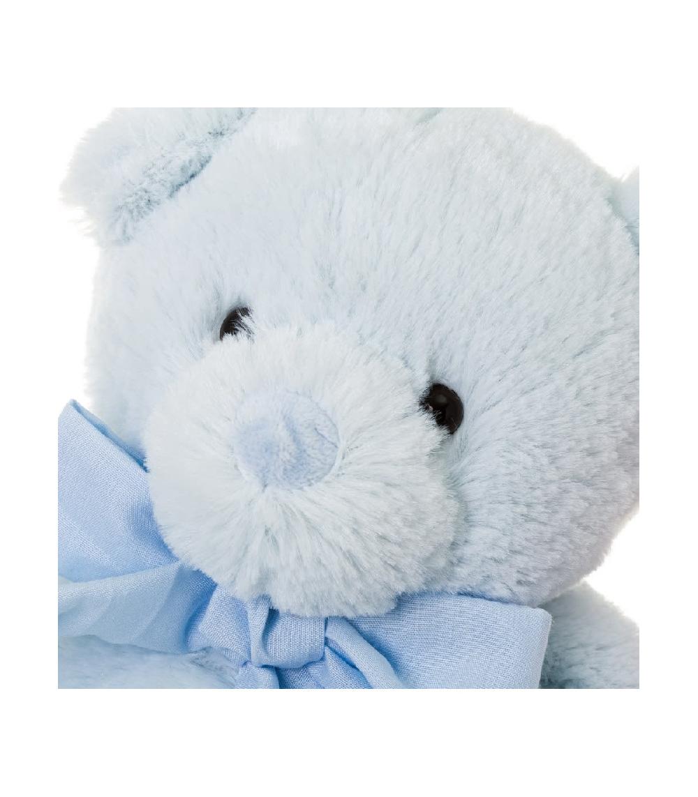 Wadiga Set De 3 Peluches Oursons Bleu Rose Beige - Hauteur 33cm