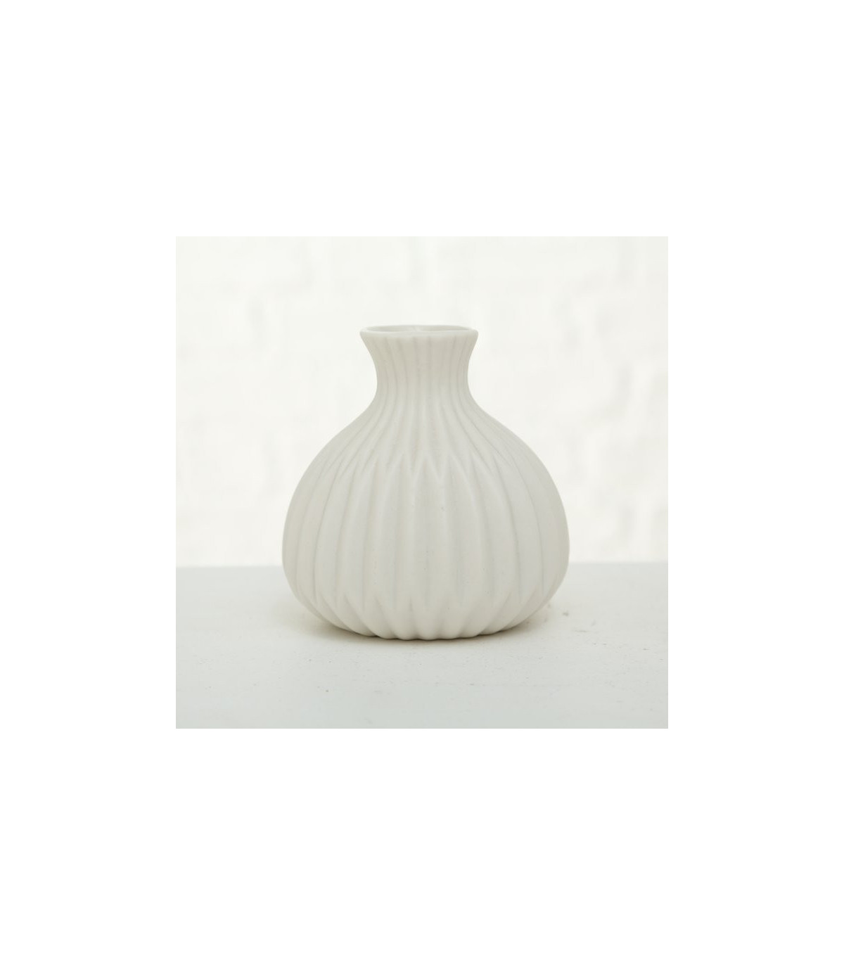 Wadiga Set De 3 Petits Vases Design En Porcelaine Blanche