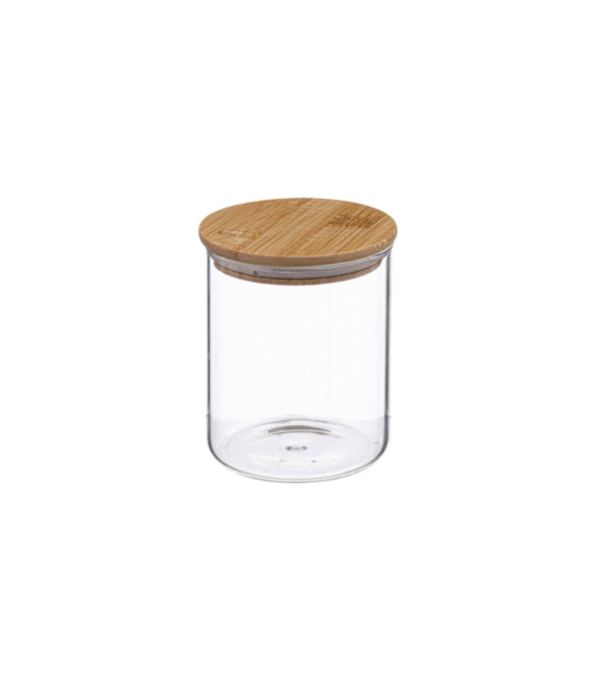 Wadiga Set De 3 Pots à épices En Verre Et Support En Bambou