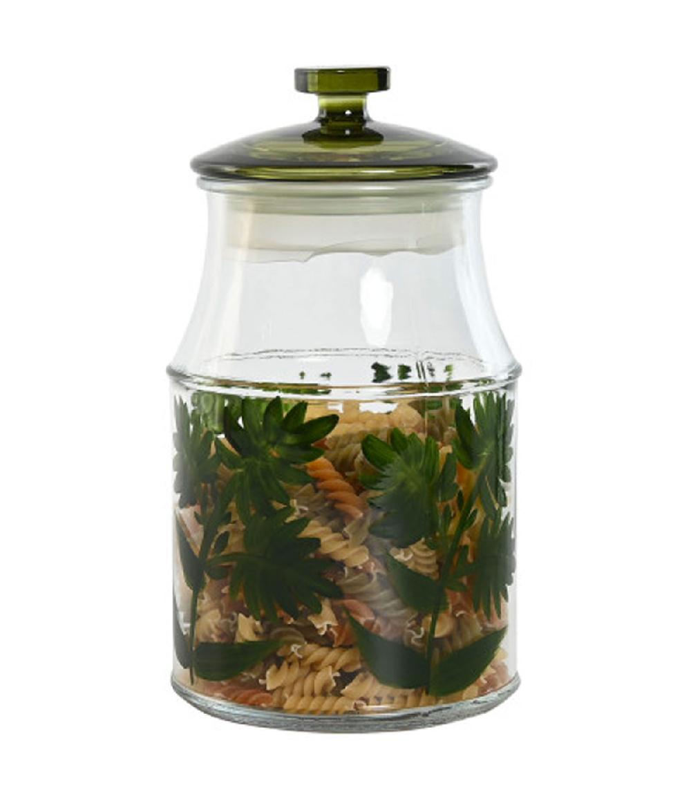 Wadiga Set De 3 Pots En Verre Botanique 12x12x23.5cm