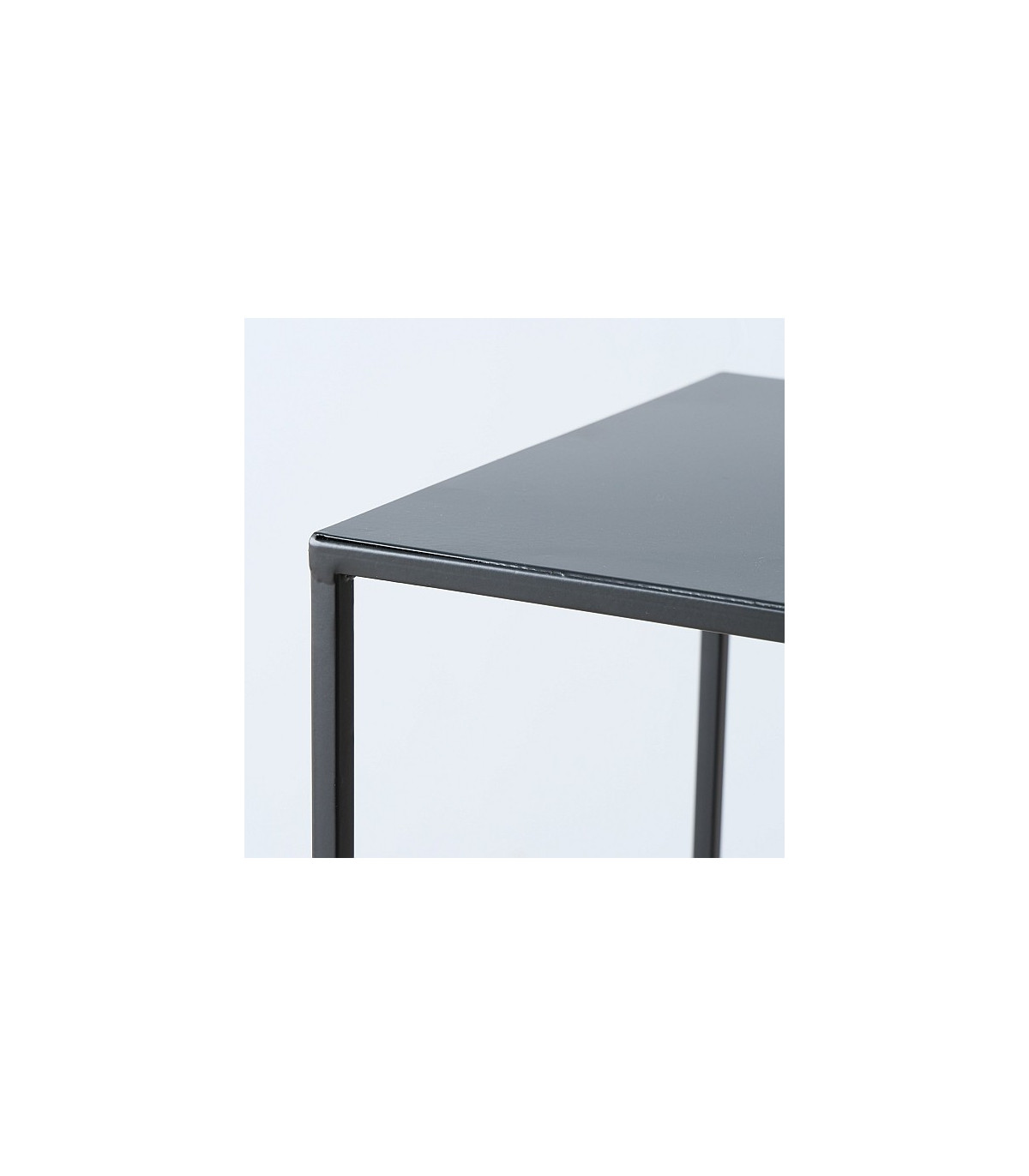 Wadiga Set De 3 Sellettes En Métal Noir - Hauteur 70cm