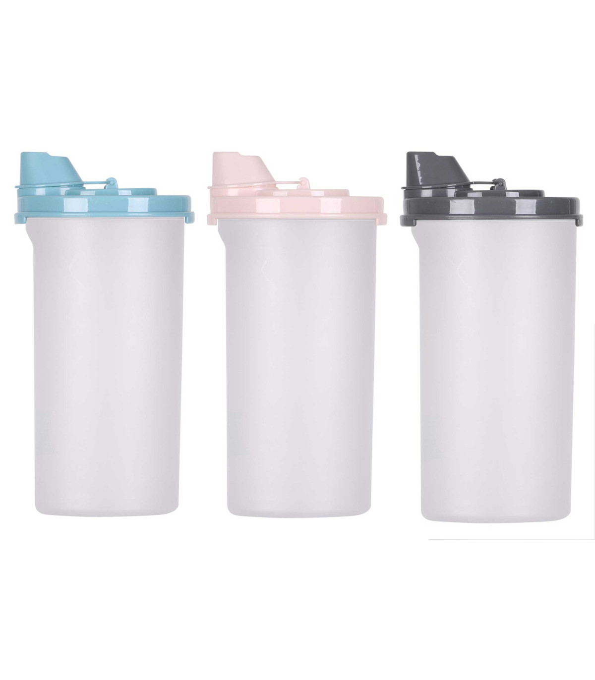 wadiga Set de 3 Shakers à Vinaigrette - Rose bleu Gris