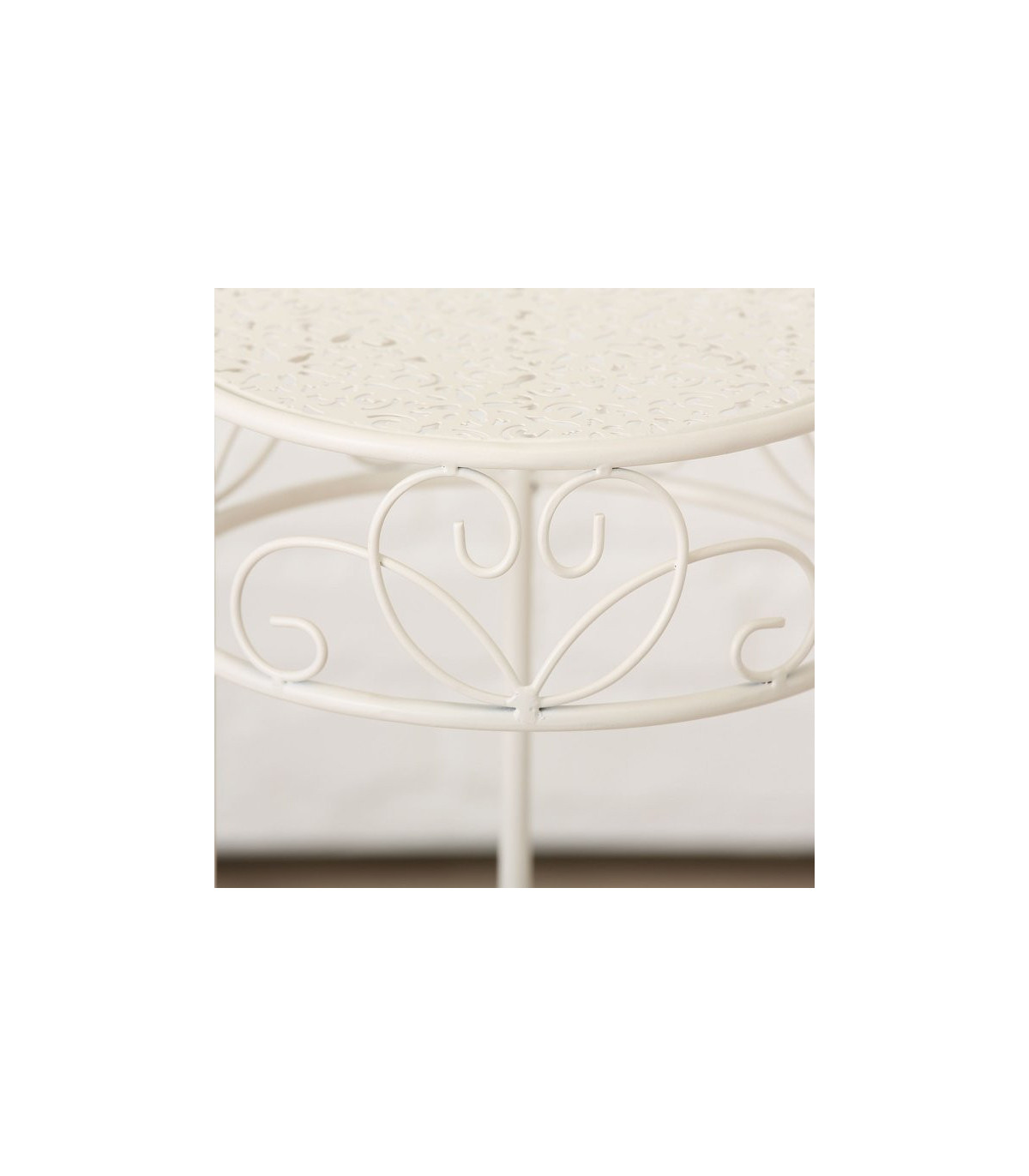 Wadiga Set De 3 Supports Pots Plantes En Métal Blanc