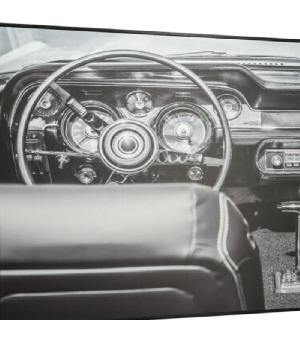 Wadiga Set De 3 Tableaux Photo Noir Et Blanc Voiture Classique 38x38cm