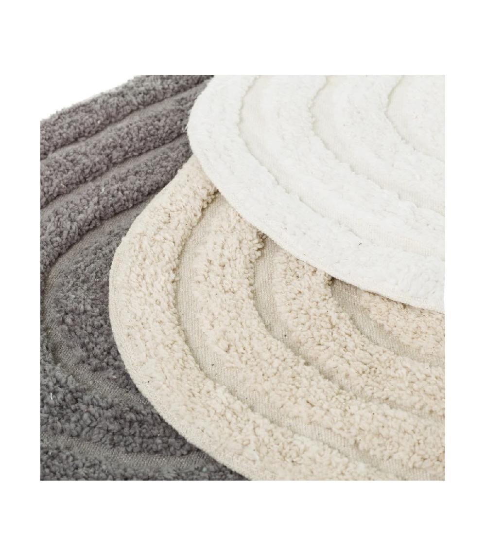 Wadiga Set De 3 Tapis De Bain Coton Ovales - Longueur 63cm
