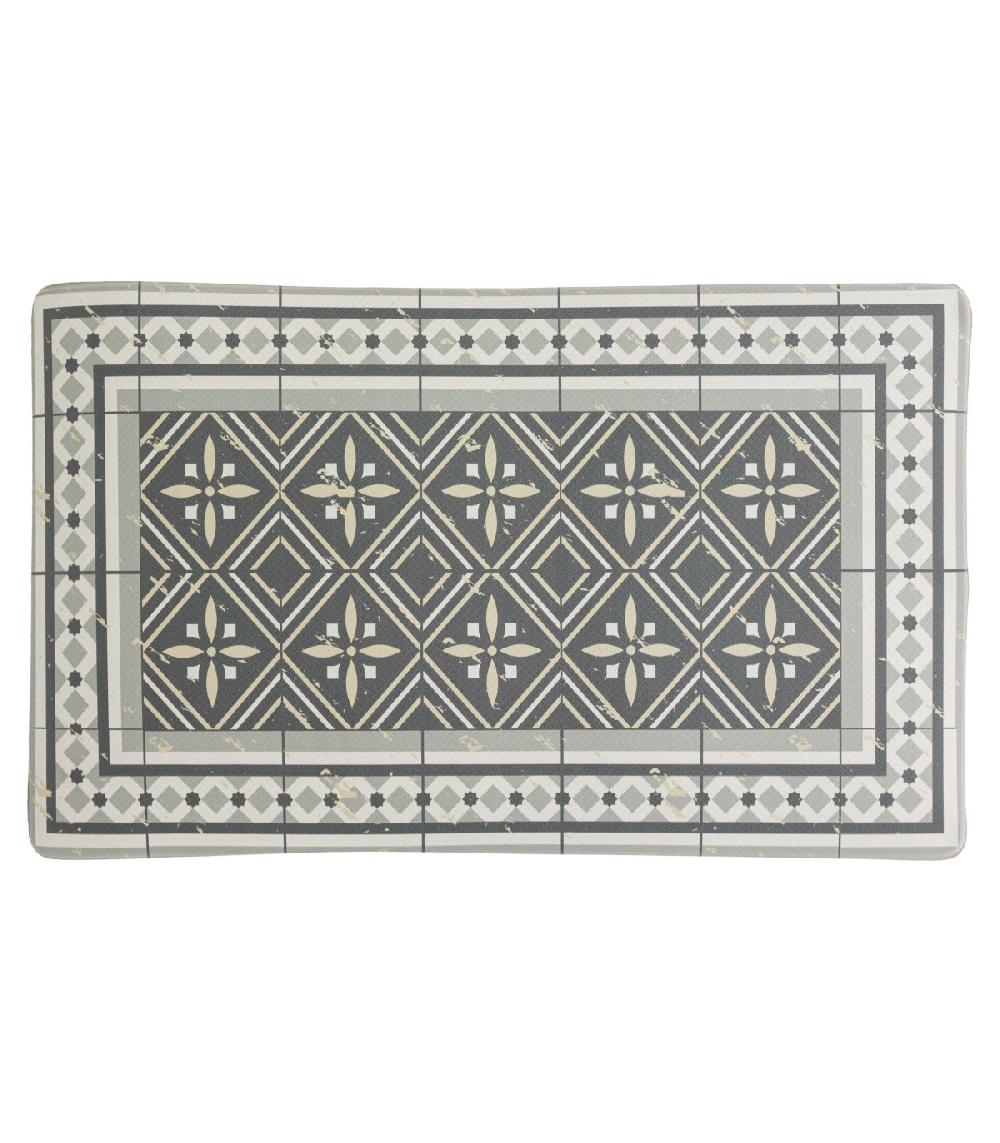 Wadiga Set De 3 Tapis De Cuisine Ergonomiques Carreaux De Ciment - 45x75cm