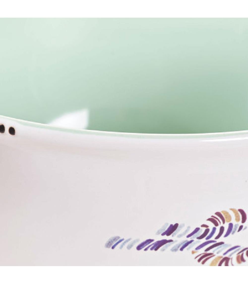 Wadiga Set De 4 Bols Céramique Bord De Mer 14x14x6.5cm