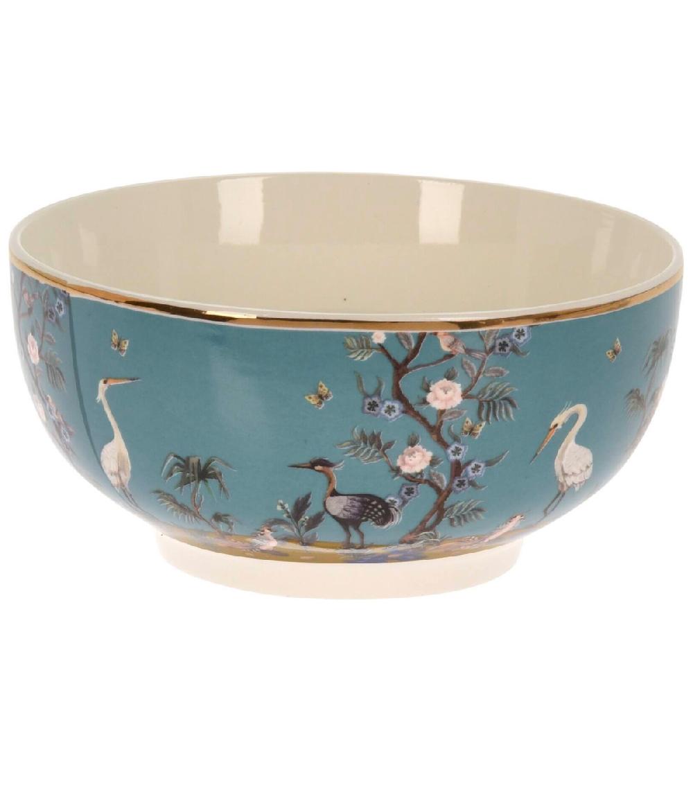 Wadiga Set De 4 Bols En Porcelaine Fleurs Et Oiseaux