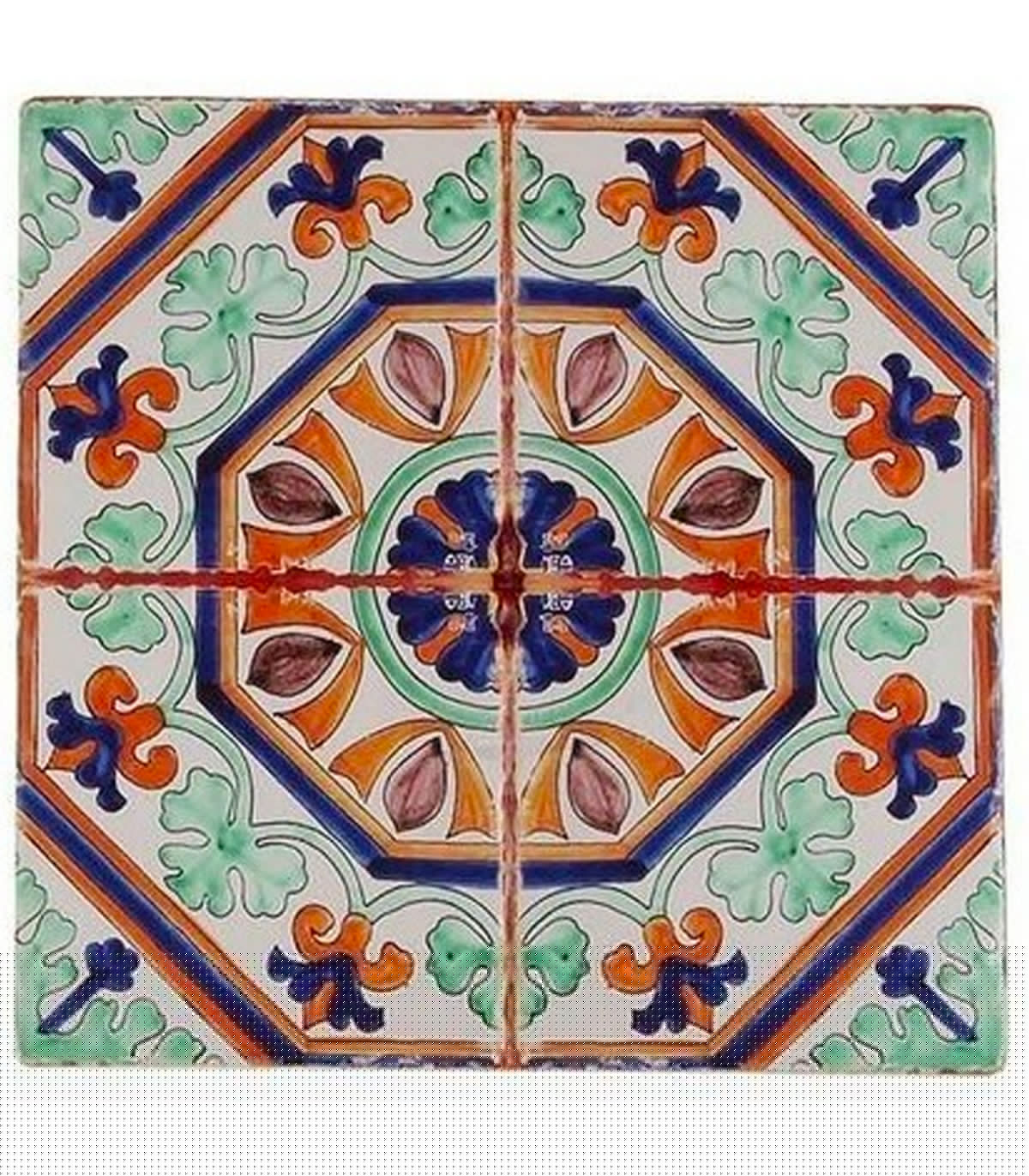 Wadiga Set De 4 Dessous De Plat En Liège Et Ciment Façon Carreaux 20x20x0.5cm