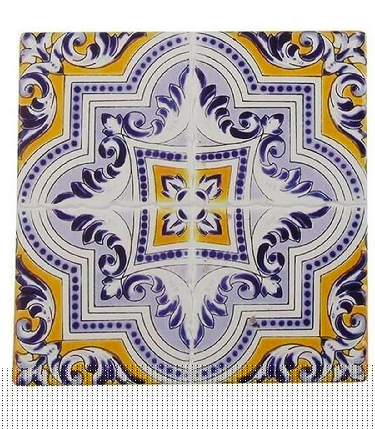 Wadiga Set De 4 Dessous De Plat En Liège Et Ciment Façon Carreaux 20x20x0.5cm