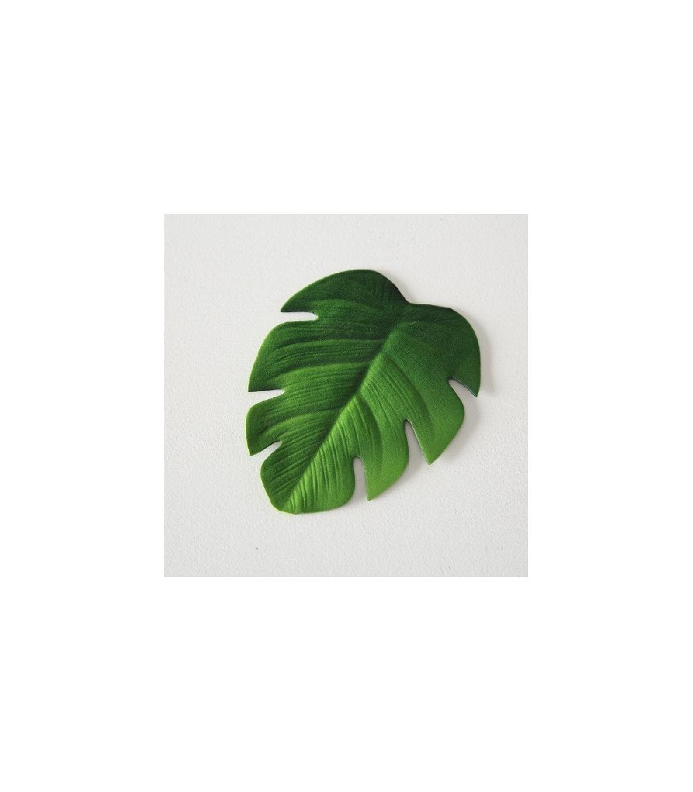 Wadiga Set De 4 Dessous De Verres Feuilles Tropicales Vertes