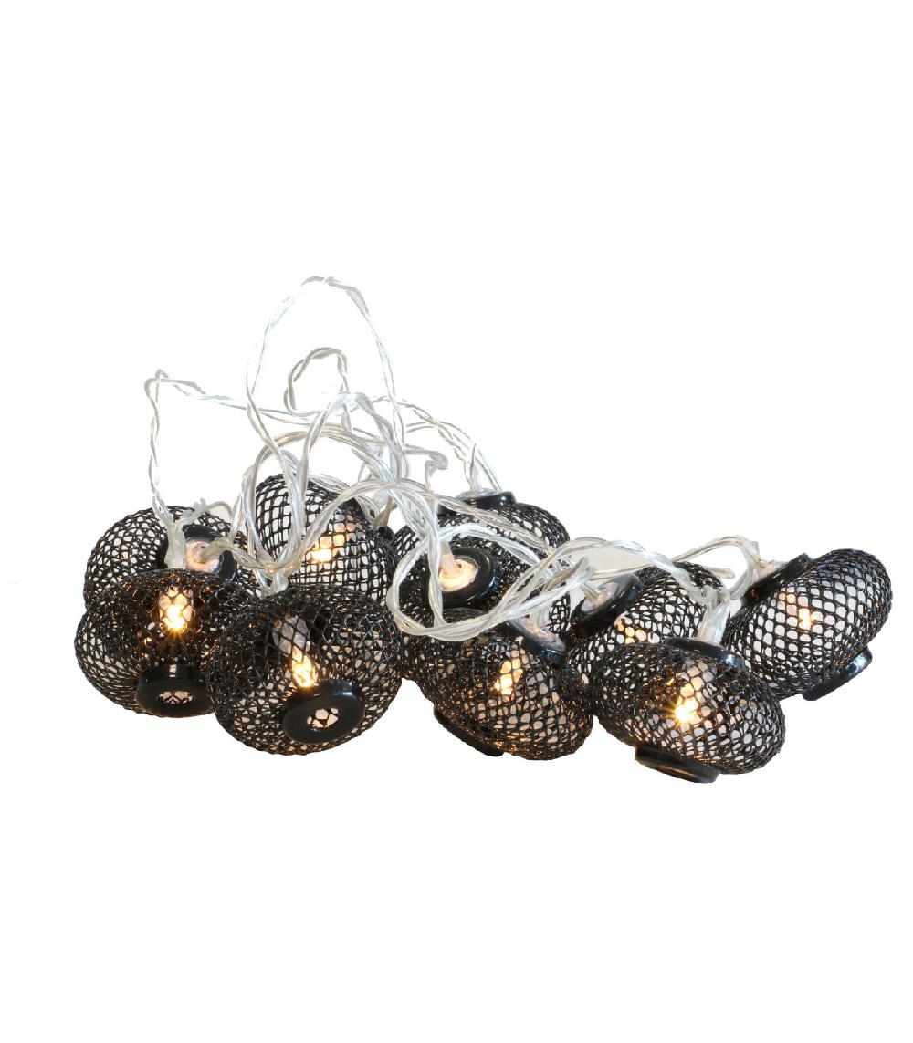 Wadiga Set De 4 Guirlandes Lumineuses Led Noir Or Rose Argent - 2M