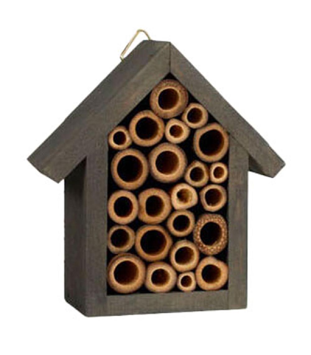 Wadiga Set De 4 Hôtels à Insectes En Bois 10x11x4cm