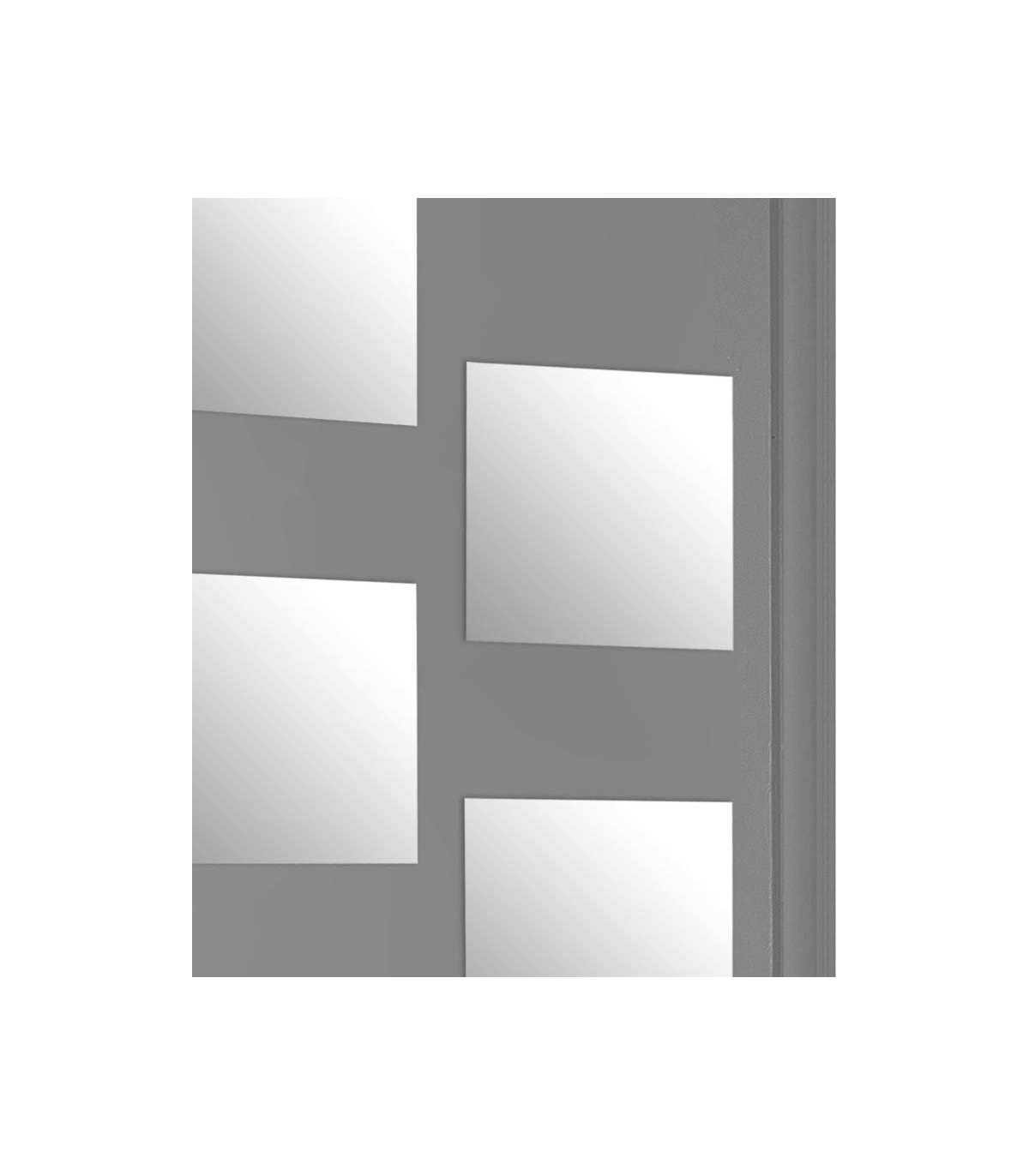 Wadiga Set De 4 Miroirs Carrés Adhésifs - 30x30x0.1cm