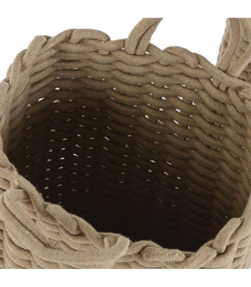 Wadiga Set De 4 Paniers De Rangement En Corde 30x30x43cm