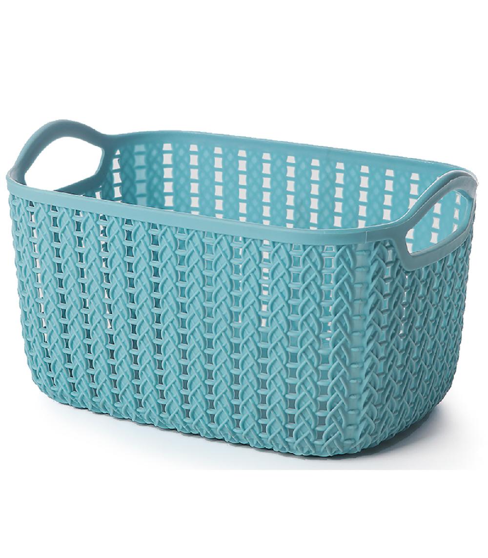 Wadiga Set De 4 Paniers De Rangement Rectangulaires Plastique 30x22x16cm