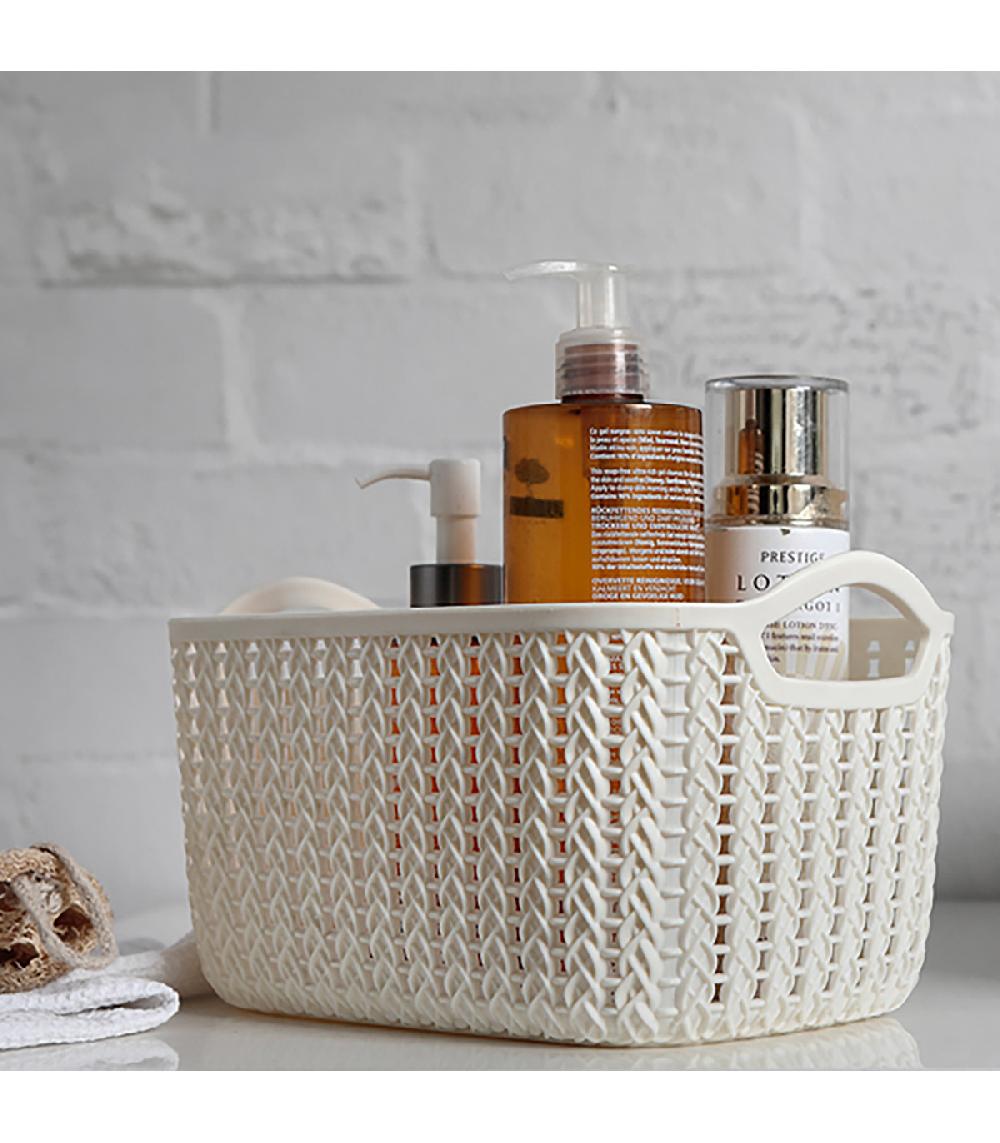 Wadiga Set De 4 Paniers De Rangement Rectangulaires Plastique 30x22x16cm