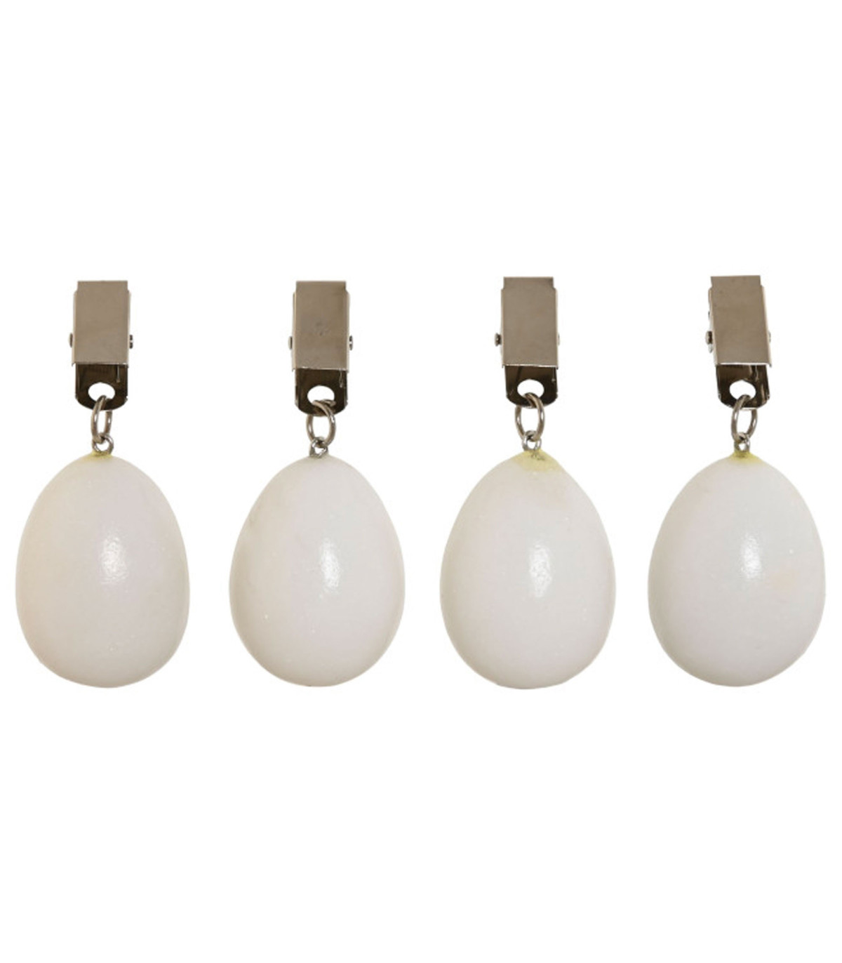 wadiga Set de 4 poids de nappe en marbre blanc 3.5x3.5x5.5cm