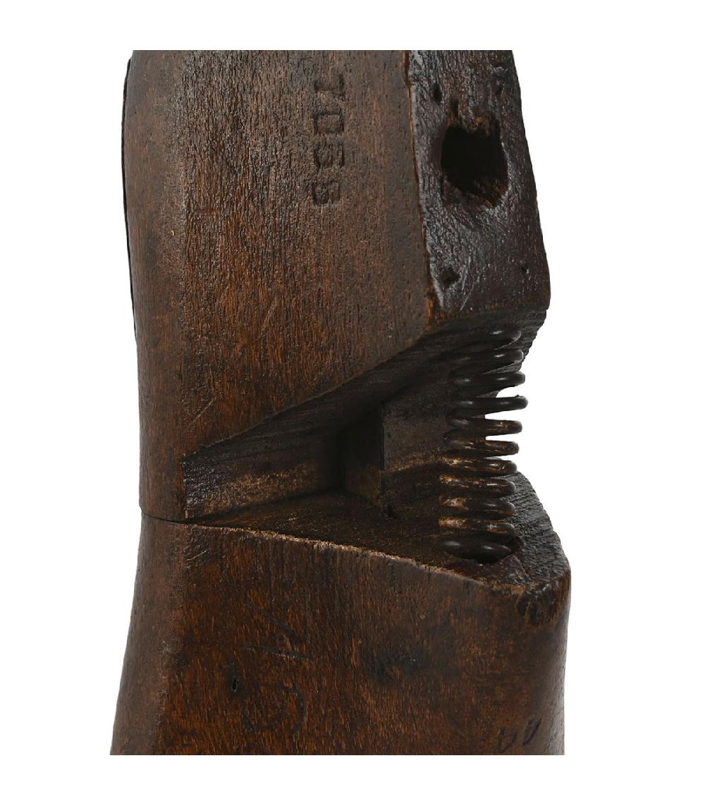 Wadiga Set De 4 Portemanteaux Récup' Formes Chaussures Bois Et Métal 8x9x31cm