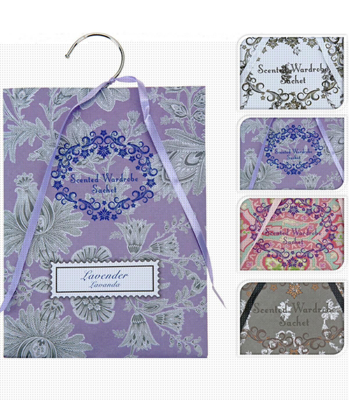 Wadiga Set De 4 Sachets Parfumés Pour Armoires 17x23cm