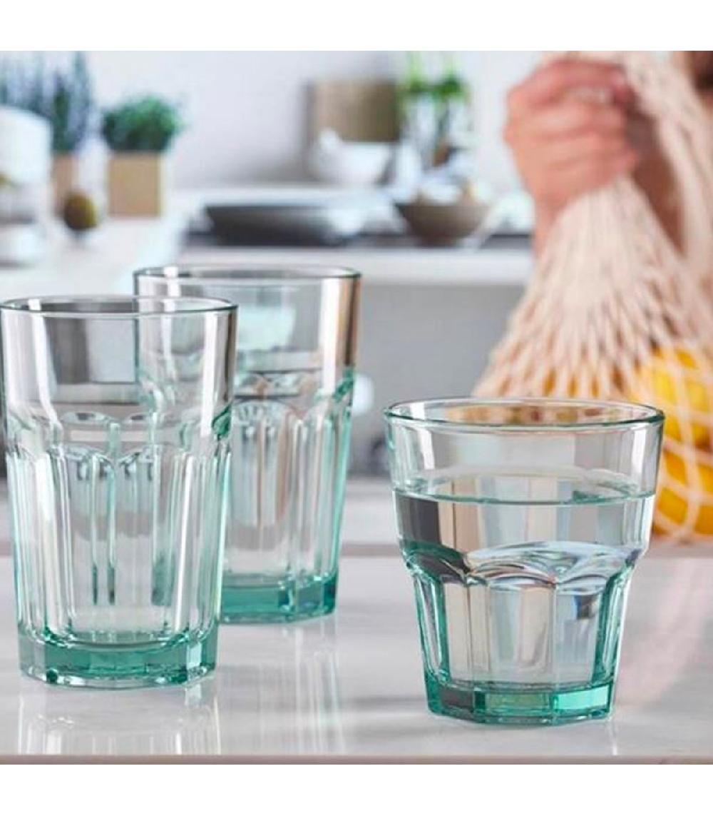 Wadiga Set De 4 Verres à Eau En Verre Recyclé Bistrot 29.5cl