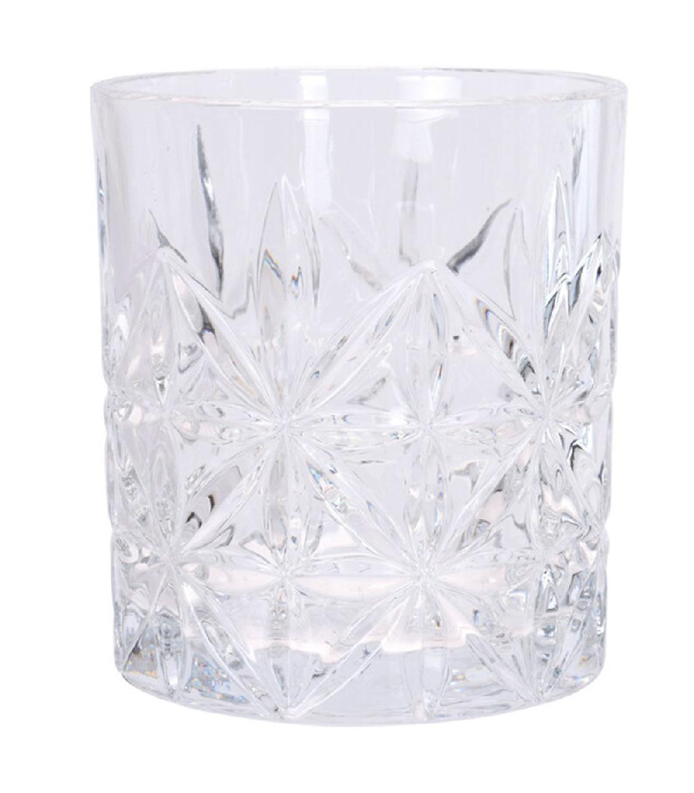 Wadiga Set De 4 Verres à Whisky Avec Motifs Embossés 230ml