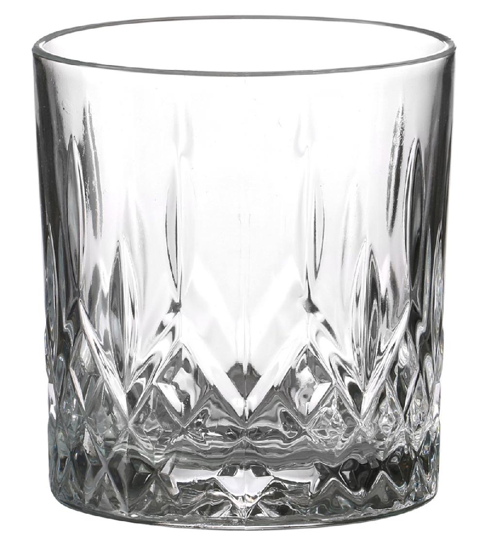 Wadiga Set De 4 Verres à Whisky Avec Motifs Embossés - 33cl