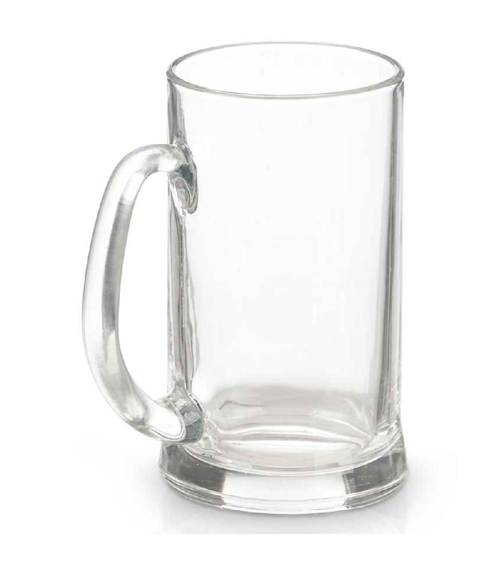wadiga Set de 6 chopes à bière en verre avec poignées 650ml