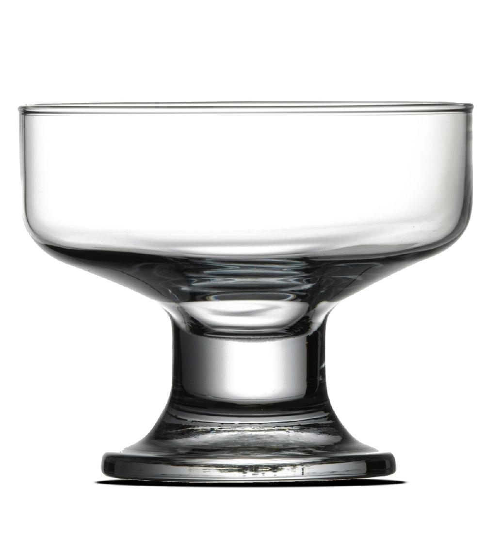 Wadiga Set De 6 Coupes à Glace En Verre 10x10x8.1cm