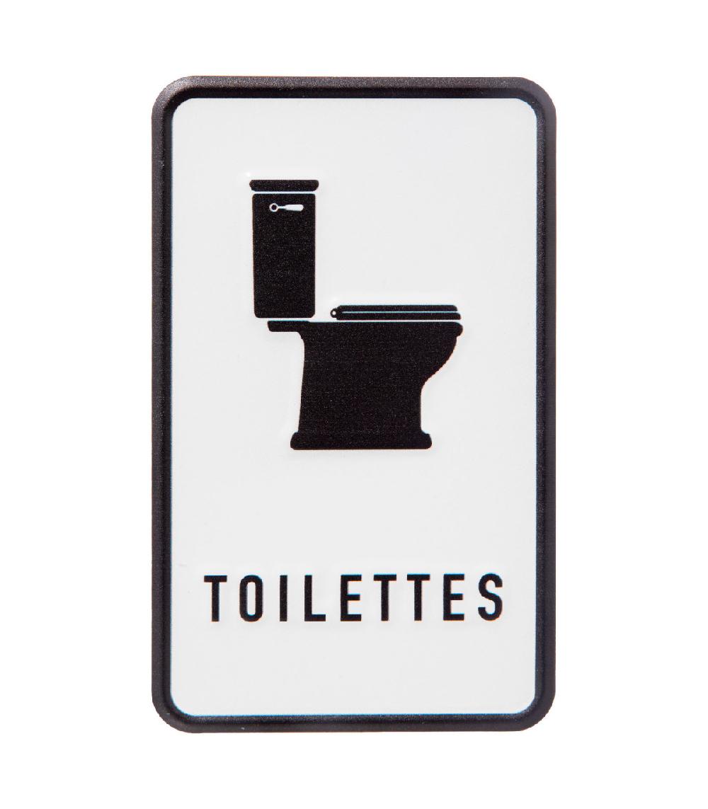 Wadiga Set De 6 Plaques De Porte Signalétiques En Métal Noir Et Blanc