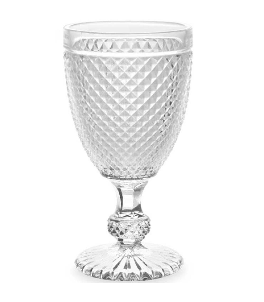 Wadiga Set De 6 Verres à Eau En Verre Diamants 25.6cl