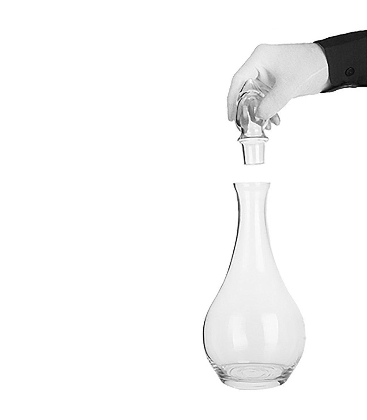 Wadiga Set De 6 Verres à Vin + Carafe Décanteur à Vin En Verre