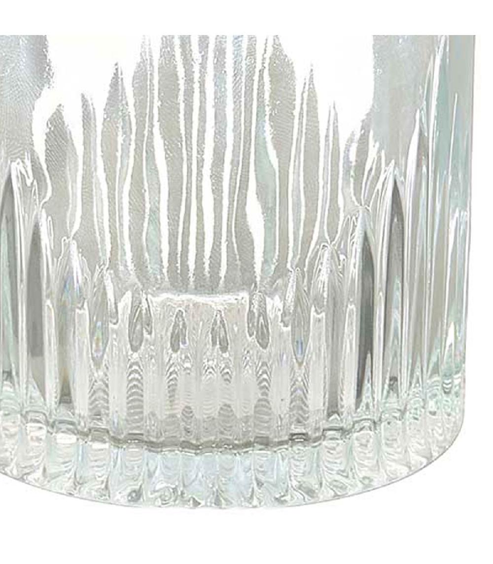 Wadiga Set De 6 Verres à Whisky Avec Motifs Embossés Rayures 33cl