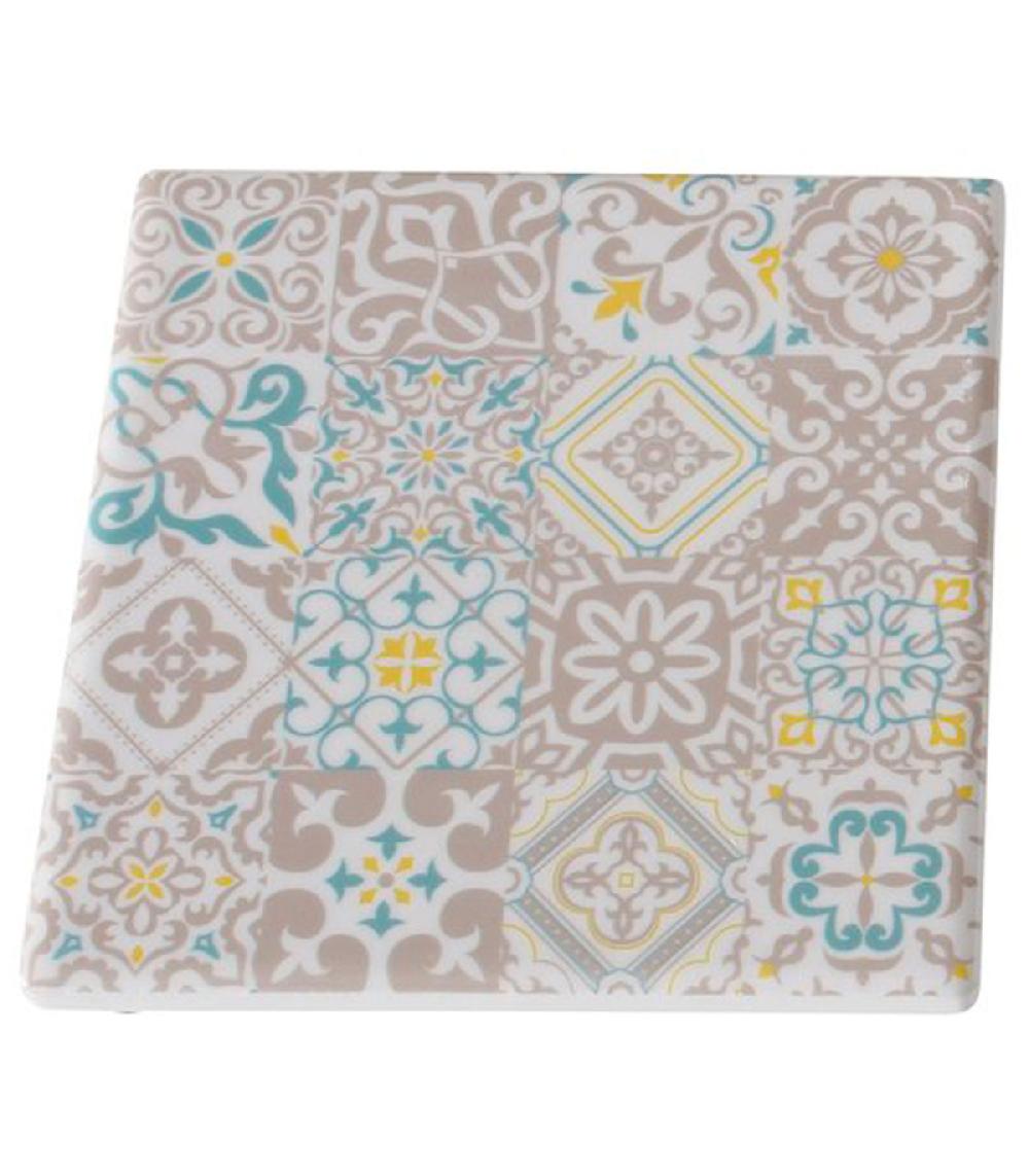 Wadiga Set De 8 Dessous De Verres En Céramique Façon Carreaux De Ciment
